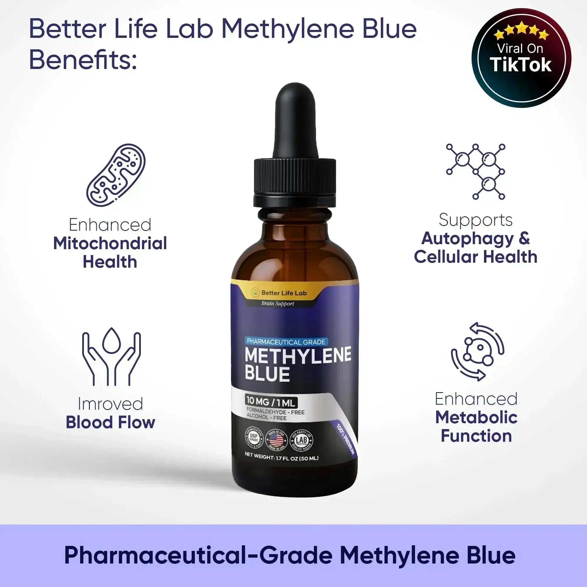 Better Life Lab Methylene Blue supplement facts